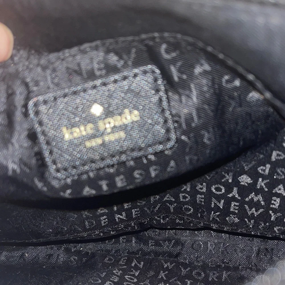 Kate Spade Black Textured Crossbody Bag